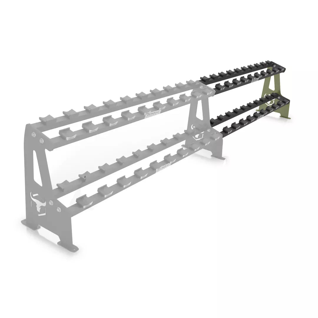 2-Tier Commercial Dumbbell Rack Extension N2