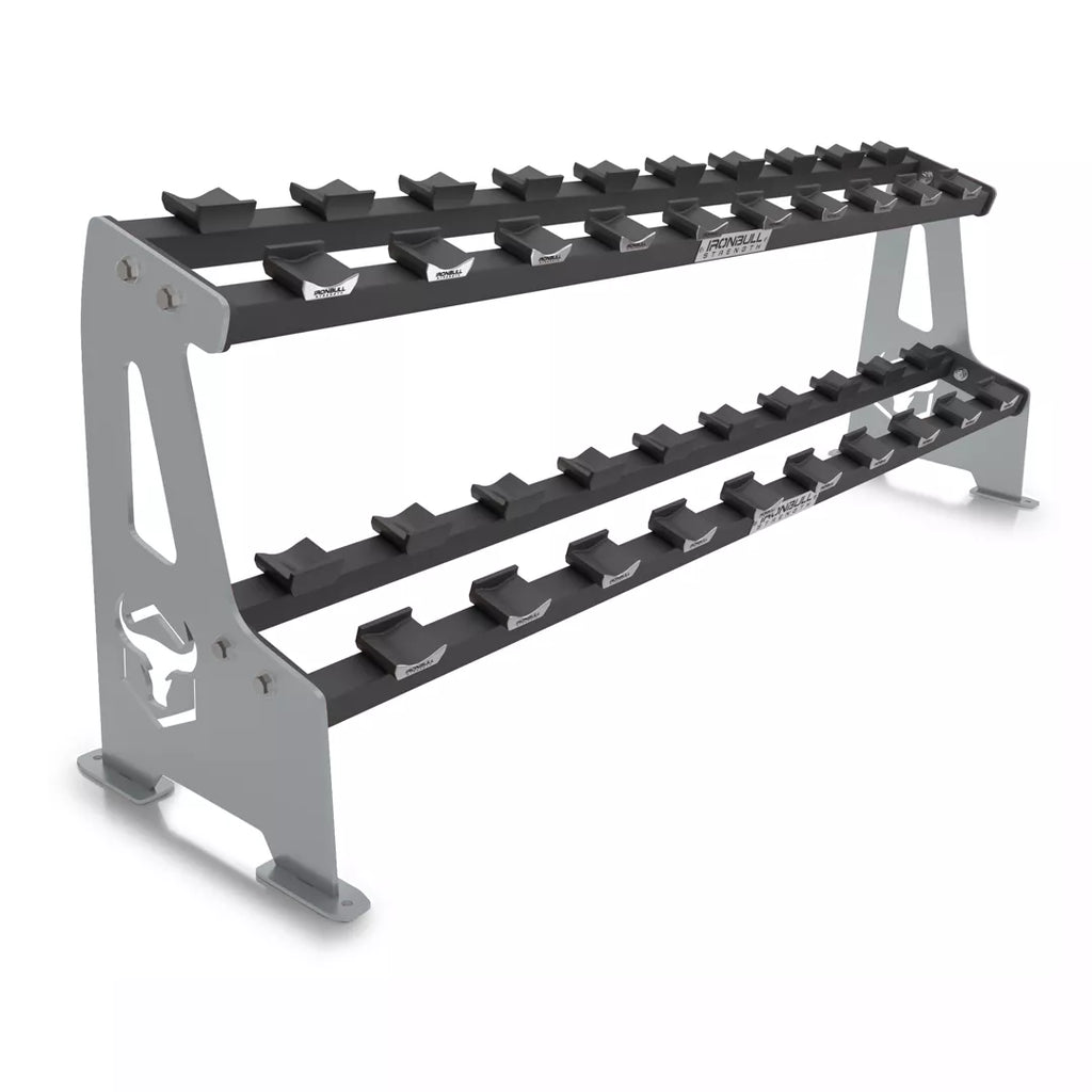 2-Tier Commercial Dumbbell Rack Q1