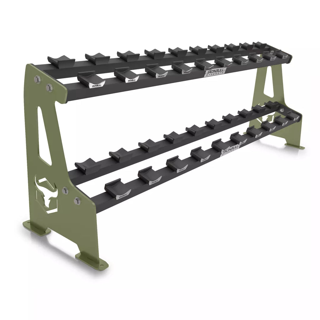 2-Tier Commercial Dumbbell Rack Q1