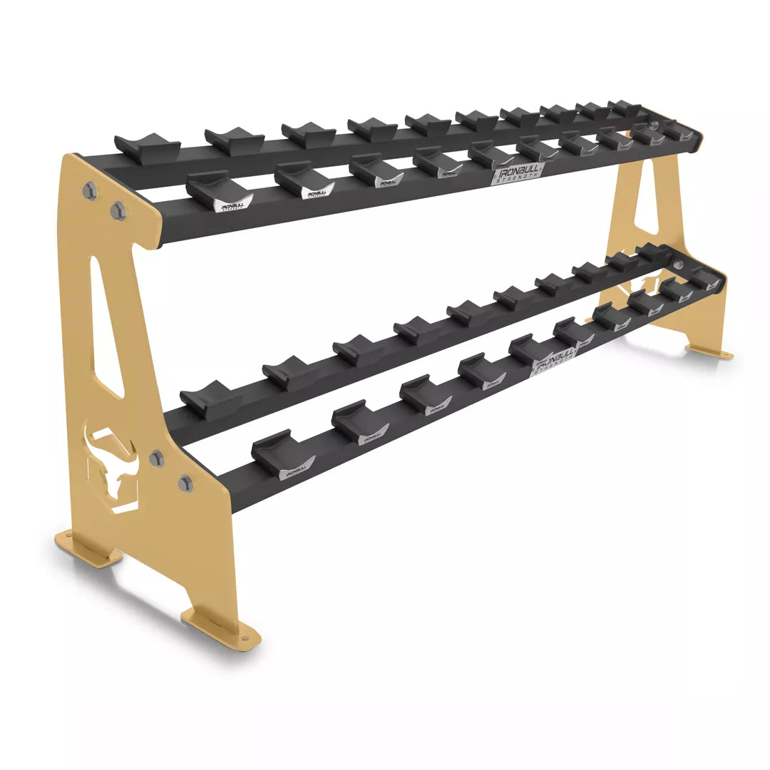 2-Tier Commercial Dumbbell Rack Q1