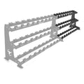 3-Tier Commercial Dumbbell Rack Extension A3
