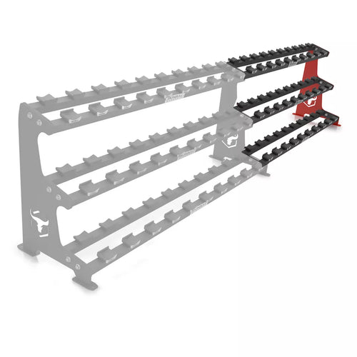 3-Tier Commercial Dumbbell Rack Extension A3