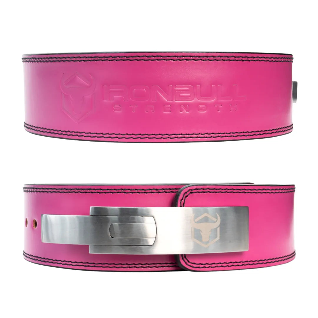Premium 10mm 3" Pink Lever Belt - IPF Approved Q4
