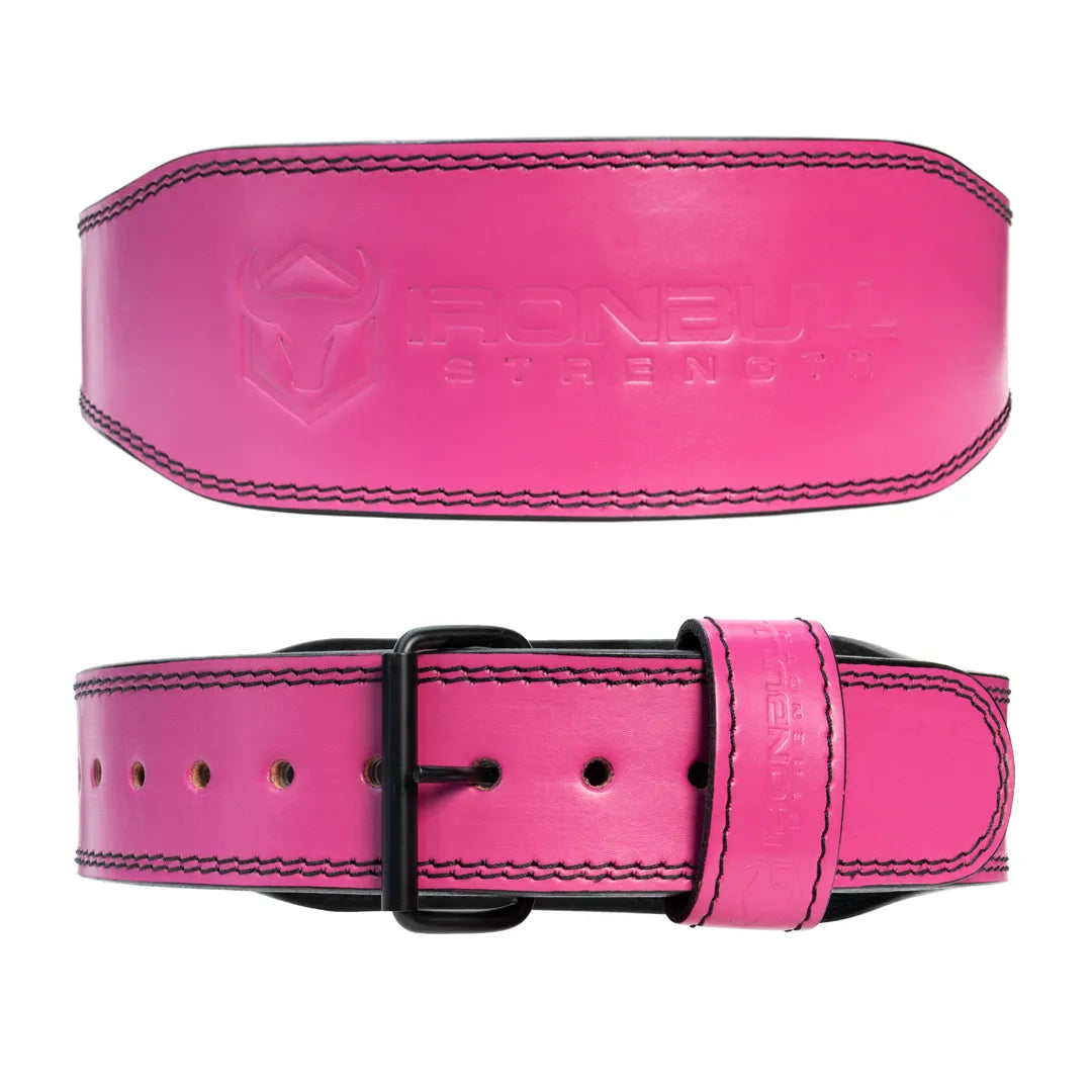 Premium 10mm Tapered Single Prong Pink Belt - IPF Approved B8