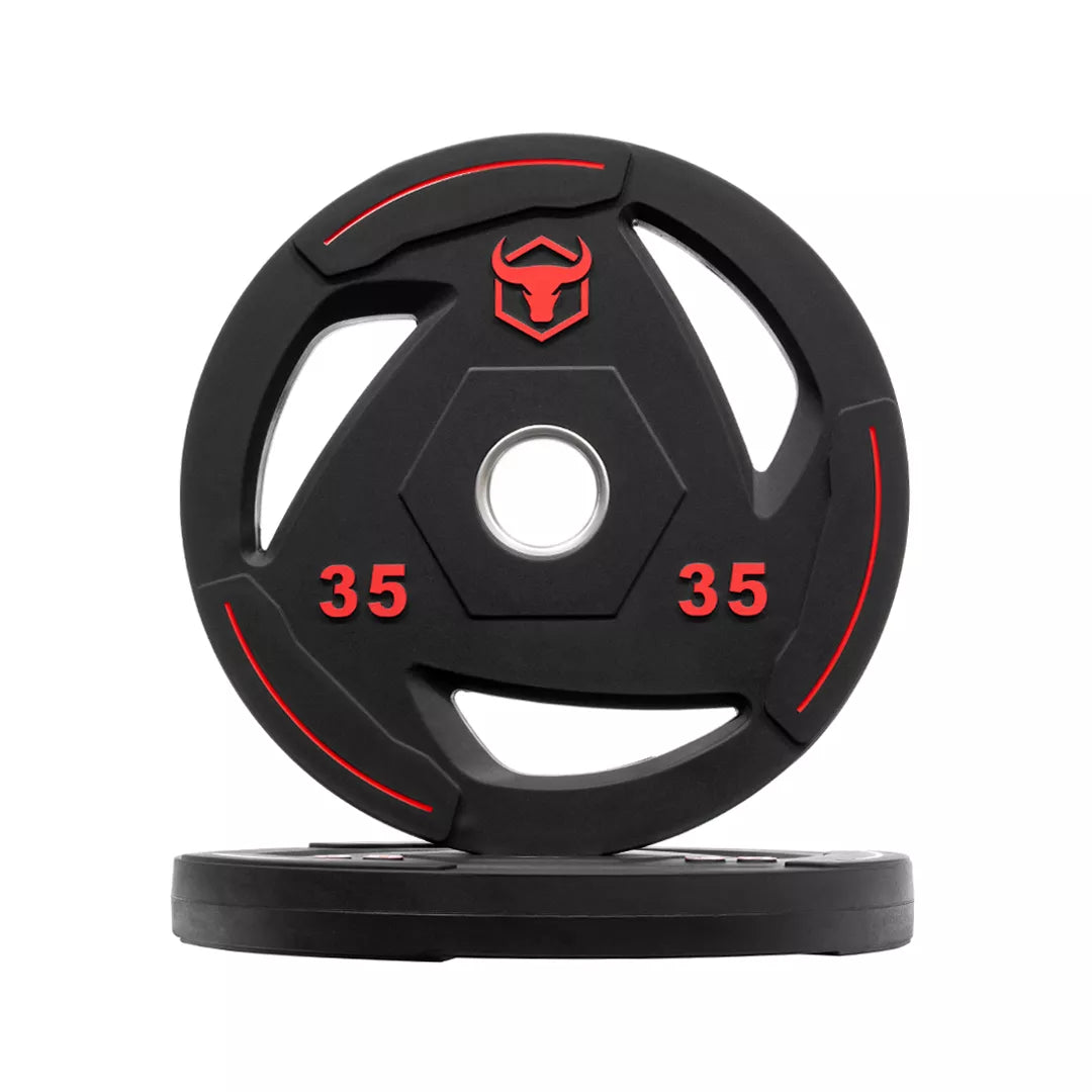 Rubber Coated Weight Plates & Sets (LB) R1