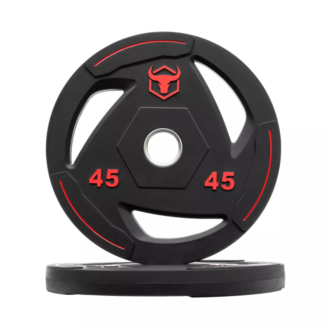 Rubber Coated Weight Plates & Sets (LB) R1