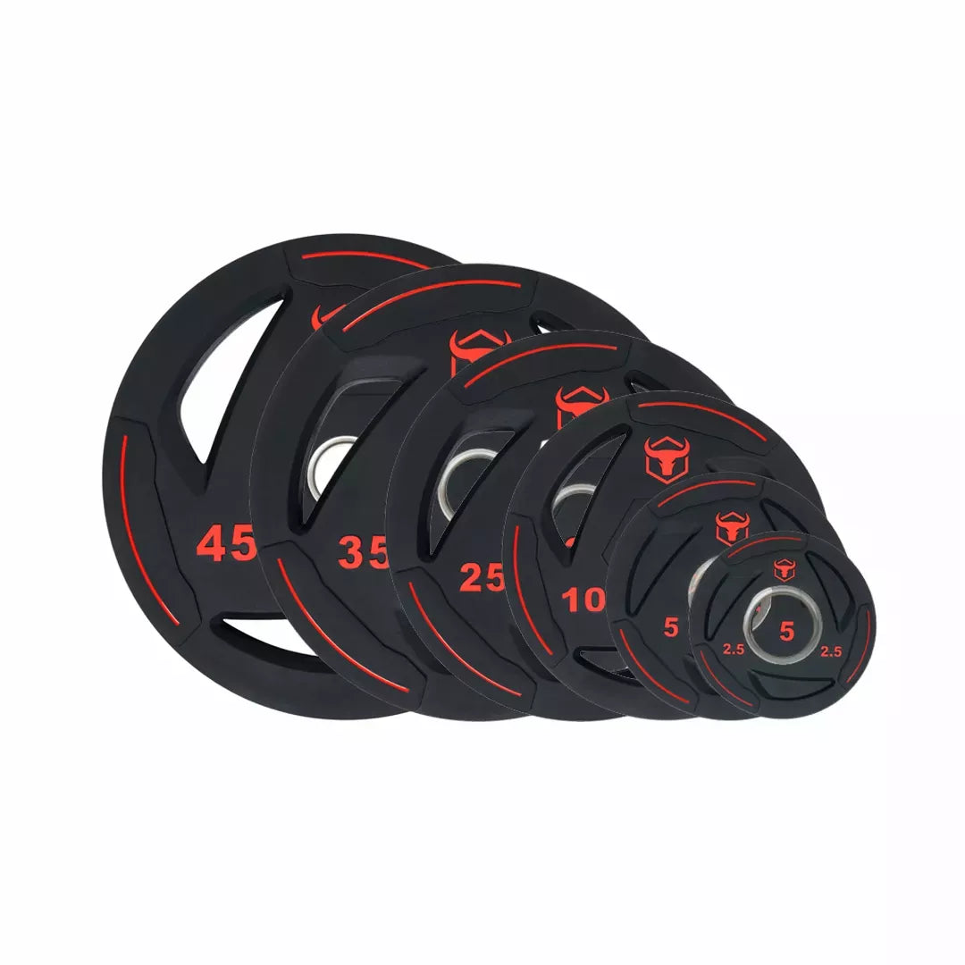Rubber Coated Weight Plates & Sets (LB) R1